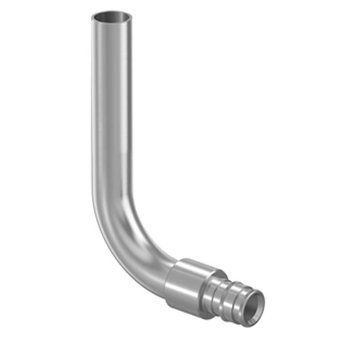 1023045 Коліно хром Q&E для підключення радіатора &Oslash;16 х 15 мм L=300 мм Uponor GmbH 80367 фото
