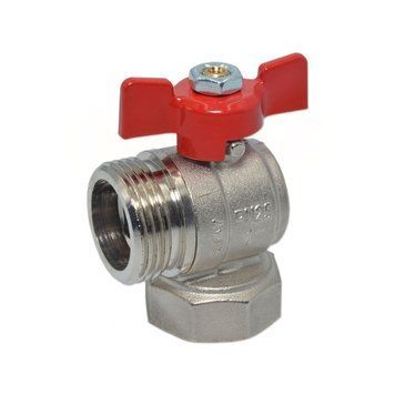 422G00060F Кран коллектора кутовий &Oslash;1&Prime; ВЗ (red/червоний) BIANCHI F.LLI S.P.A. 84762 фото