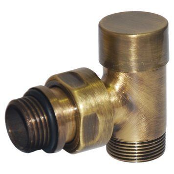 V150211M Кран відсікаючий кутовий BRUSH BRONZE &Oslash;1/2&Prime; х 24-19 COMPACT Carlo Poletti Srl 110345 фото
