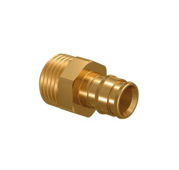 1047863 / 1145655 Штуцер латунь Q&E з зовнішньою різьбою &Oslash;25 х G1&Prime; ЗP Uponor GmbH 80286 фото