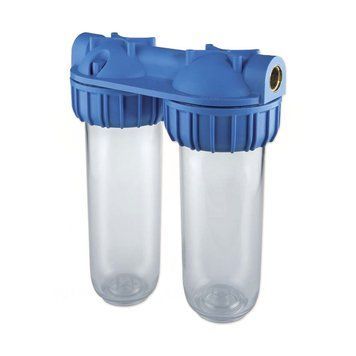 RA112T411 Фільтр-колба DUPLEX PLUS 3P 3/4&Prime; (латунь) 10&Prime; (senior) AFO SX TS 45&deg;C 8 bar Atlas Filtri s.r.l. 104346 фото