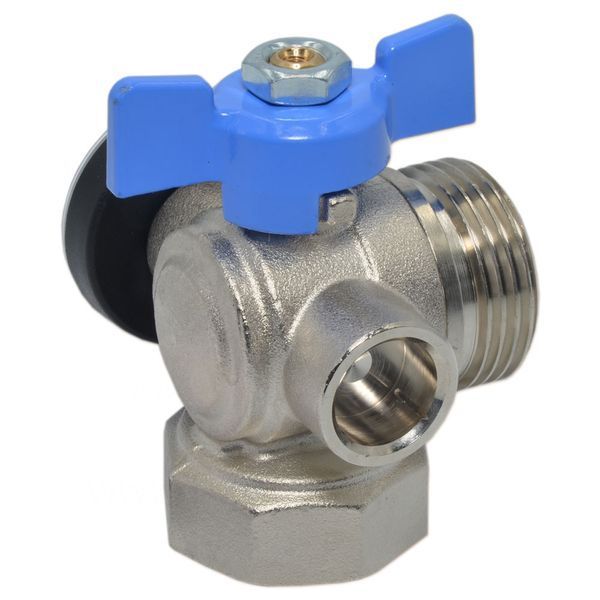 422H00060E Кран коллектора с угловым термометром &Oslash;1&Prime; ВЗ (blue/синий) BIANCHI F.LLI SPA 84765 фото