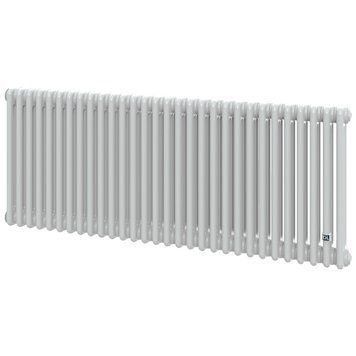 0Q0030570260000 Трубчатый радиатор Multicolumn H=570 (межосевая 500 мм) 3-26 (секций) конф.0 (бочное 1/2&Prime;) &Delta;t50=1508 W RAL9016 DeLonghi 118034 фото