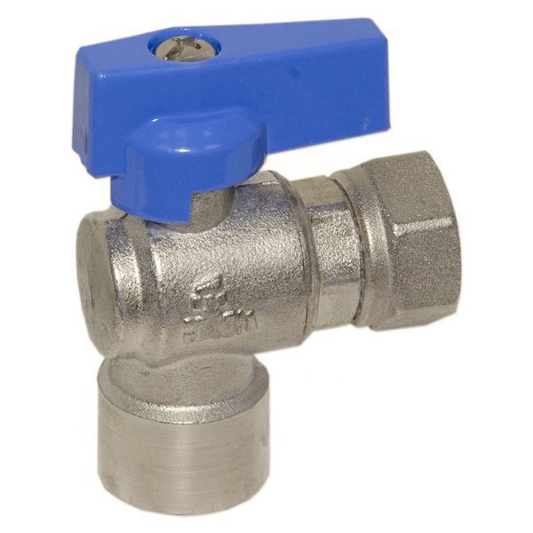 527004040E Кран кутовий &Oslash;1/2&Prime; В х 1/2&Prime; В з накидною гайкою (blue/синій) BIANCHI F.lli S.p.A. 84610 фото
