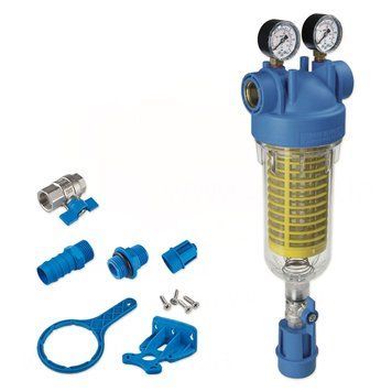 RA6000122 Фильтр-колба самопромывной HYDRA M (манометры) 1&Prime; OT (латунь) + картридж RSH 50 mcr KIT Atlas Filtri srl 103175 фото