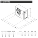 0110820#57270001100 i32-V5H MIDI/KA/GI0132 Тепловий насос (моноблок), пульт керування вбудовано в блок теплового насосу 32,1 кВт 400В/50 Гц R32 MAXA 96704 фото 4