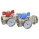 KIT422D000 Комплект прямых кранов коллектора с термометром &Oslash;1&Prime; BIANCHI F.LLI SPA 84768 фото 1