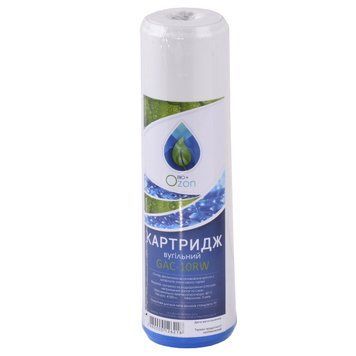 Картридж вугільний насыпний з шкарлупи кокосового горіха OZON Bio+, GAC-10RW у пл.корпусі 1805220891 фото