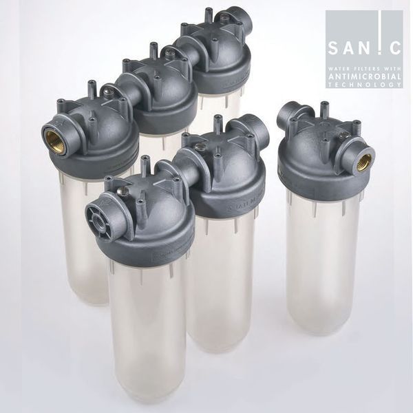 SA1380301 Фільтр-колба антимікробна DP MONO SANIC 1/2&Prime; OT (латунь) 10&Prime; 45&deg;C 8 bar KIT Atlas Filtri s.r.l. 104173 фото