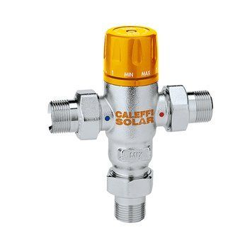 252153 Solar Термосмеситель с обратными клапанами &Oslash;3/4&Prime; 30&divide;65&deg;C Kv=2,6 m&sup3;/h Caleffi Spa 53088 фото