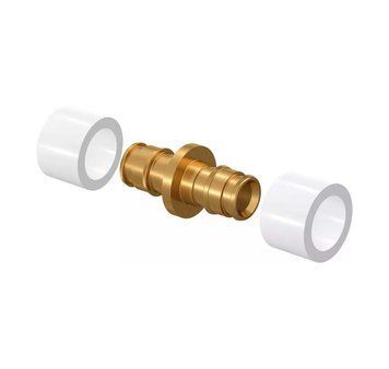 1058659 З'єднувач PE-Xa Q&E з двома кільцями PE-X для труб &Oslash;14 x 14 мм Uponor GmbH 80022 фото
