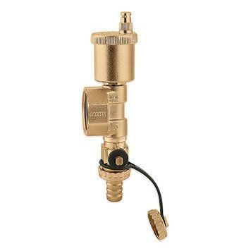 599671 Блок коллекторный с воздухоотводчиком и сливным клапаном &Oslash;1 1/4&Prime; Caleffi Spa 52578 фото