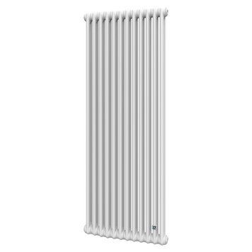 0Q0021800120010 Трубчатый радиатор Multicolumn H=1800 (межосевая 1730 мм) 2-12 (секций) конф.1 (1/2&Prime;+диафр.) &Delta;t50=1532 W RAL9016 DeLonghi 118007 фото