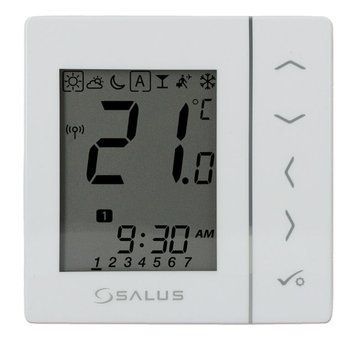 VS10WRF Бездротовий вбудований терморегулятор (білий) 230В SALUS Controls 50915 фото