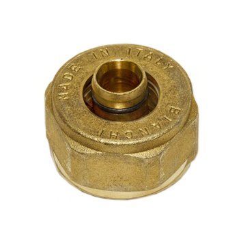 219E000505 Гайка с ниппелем &Oslash;16 х 2,25 х 3/4&Prime; (м.п.) латунная BIANCHI F.LLI SPA 84469 фото