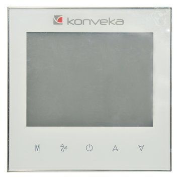 Термостат кімнатний Konveka BAC-1000EMLN-FAN 0-10V Fan, 5&divide;35 &deg;C(&plusmn; 0.5 &deg;C), 24V, 50 ~ 60Гц, 1.5Вт, габарити:86x86x13.3мм, матеріал корпусу: вогнестійкий пластик, White 114442 фото