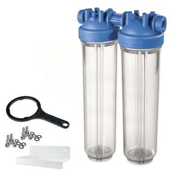 ZA1802711 Фільтр-колба DP BIG DUO TS (прозора) &Oslash;1&Prime; IN (пластик) 20&Prime; 45&deg;C 8,3 bar KIT Atlas Filtri s.r.l. 104422 фото