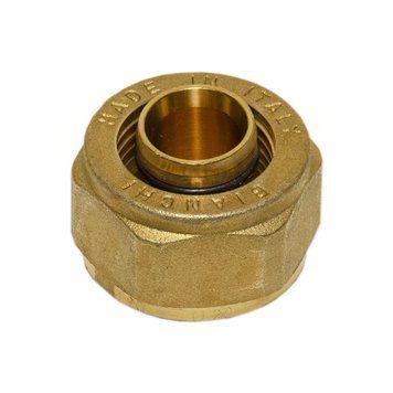219E00050A Гайка с ниппелем &Oslash;20 х 2,0 х 3/4&Prime; (м.п.) латунная BIANCHI F.LLI SPA 84472 фото