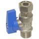 528M04040E Кран прямой &Oslash;1/2&Prime; С х 1/2&Prime; В с накидной гайкой (blue/синий) BIANCHI F.lli SpA 84624 фото 2