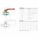 76450208R Кран кульовий TAMIGI &Oslash;1&Prime; ЗЗ PN40 &ndash;10&deg;C/+120&deg;C алюмінієва ручка Idrosanitaria Bonomi 83056 фото 3