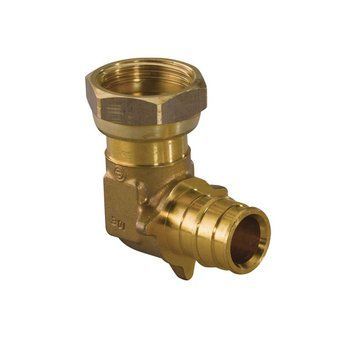 1047879 Коліно латунь Q&E 90&deg; з накидною гайкою &Oslash;16 х 1/2&Prime; ВР Uponor GmbH 80293 фото