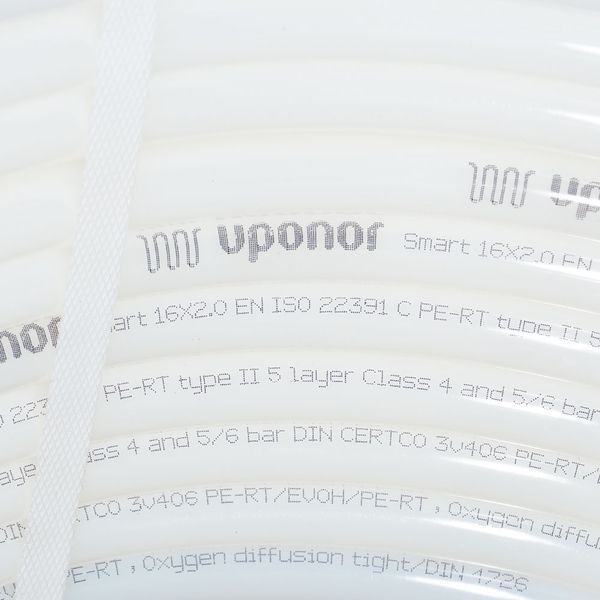 1086575 Труба PE-RT (антидиффузионная защита) SMART UFH-PIPE &Oslash;16 x 2,0 мм 6 бар 70 &deg;С (бухта 240 м) Uponor GmbH 81801 фото
