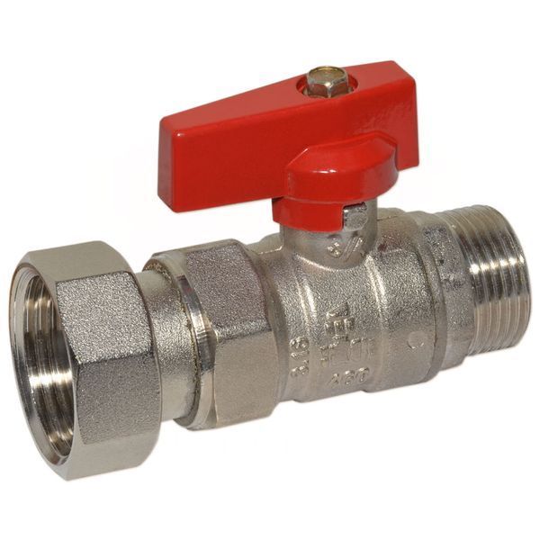 528M04040F Кран прямий &Oslash;1/2&Prime; З х 1/2&Prime; В з накидною гайкою (red/червоний) BIANCHI F.lli S.p.A. 84628 фото