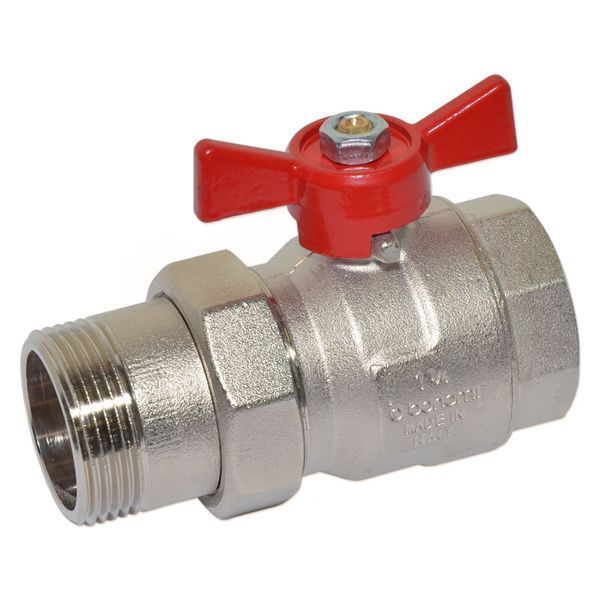 76500004R Кран-американка кульовий TAMIGI &Oslash;1/2&Prime; red PN40 &ndash;10&deg;C/+120&deg;C Idrosanitaria Bonomi 83069 фото