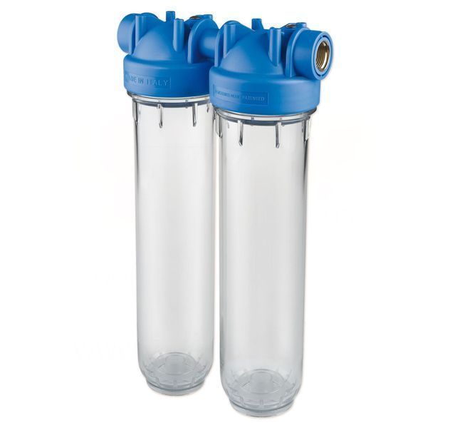 ZA1391301 Фильтр-колбы DP DUO TS (прозрачные) &Oslash;1/2&Prime; OT (латунь) 20&Prime; 45&deg; 8 bar KIT Atlas Filtri srl 104116 фото