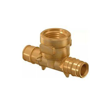 1047888 Трійник латунь Q&E з внутрішньою різьбою &Oslash;25 х 3/4&Prime; ВР х 25 Uponor GmbH 80297 фото