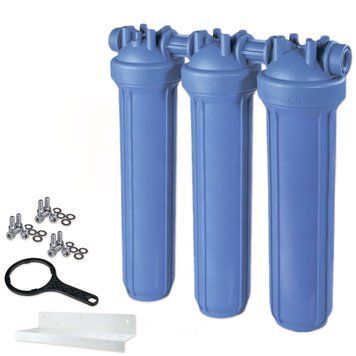 ZA1803912 Фильтр-колба DP BIG TRIO AB (голубая) &Oslash;1 1/2&Prime; IN (пластик) 20&Prime; 45&deg;C 8,3 bar KIT Atlas Filtri srl 104455 фото
