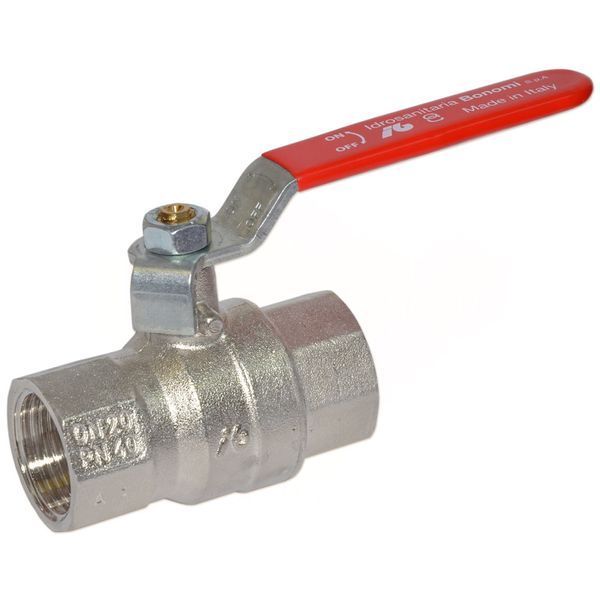 79510104 Кран шаровой усиленный MISSOURI &Oslash;1/2&Prime; ВВ PN40 &ndash;10&deg;C/+95&deg;C стальная ручка Idrosanitaria Bonomi 83003 фото