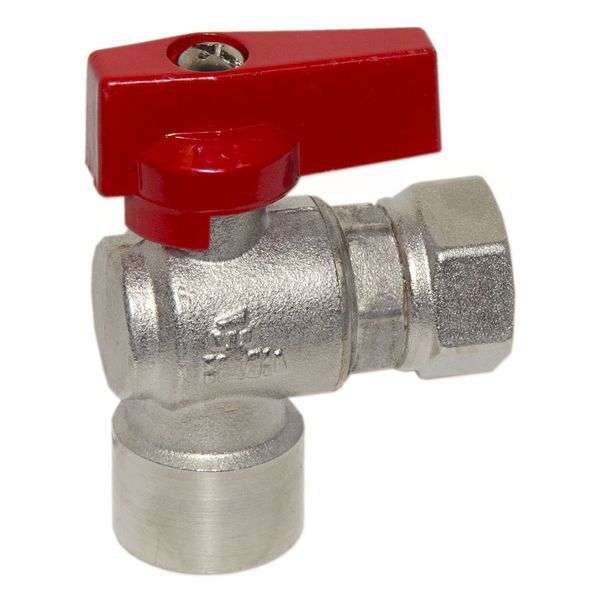 527004040F Кран кутовий &Oslash;1/2&Prime; В х 1/2&Prime; В з накидною гайкою (red/червоний) BIANCHI F.lli S.p.A. 84613 фото
