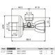 C428685 Кран вентильный для сантехприборов &Oslash;1/2&Prime; х 1/2&Prime; треугольная ручка VA Albertoni srl 85175 фото 4