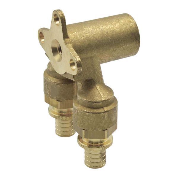 340034H160416A Коліно настінне прохідне &Oslash;16 x 1/2&Prime; ВР х &Oslash;16 (натяжна гільза) GENERAL FITTINGS 66258 фото